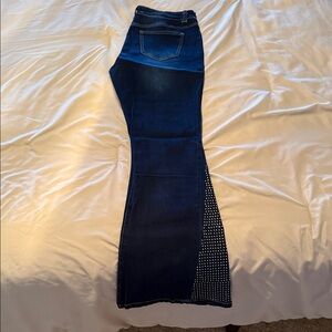 Women's Blue Flared Jeans